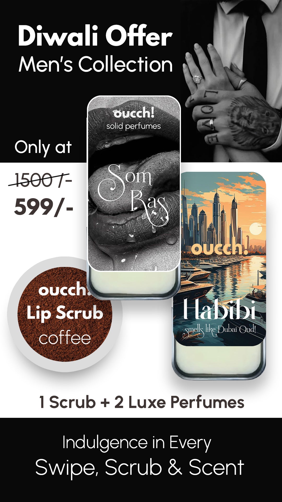 MEN SOLID PERFUMES SCRUB DIWALI OFFER