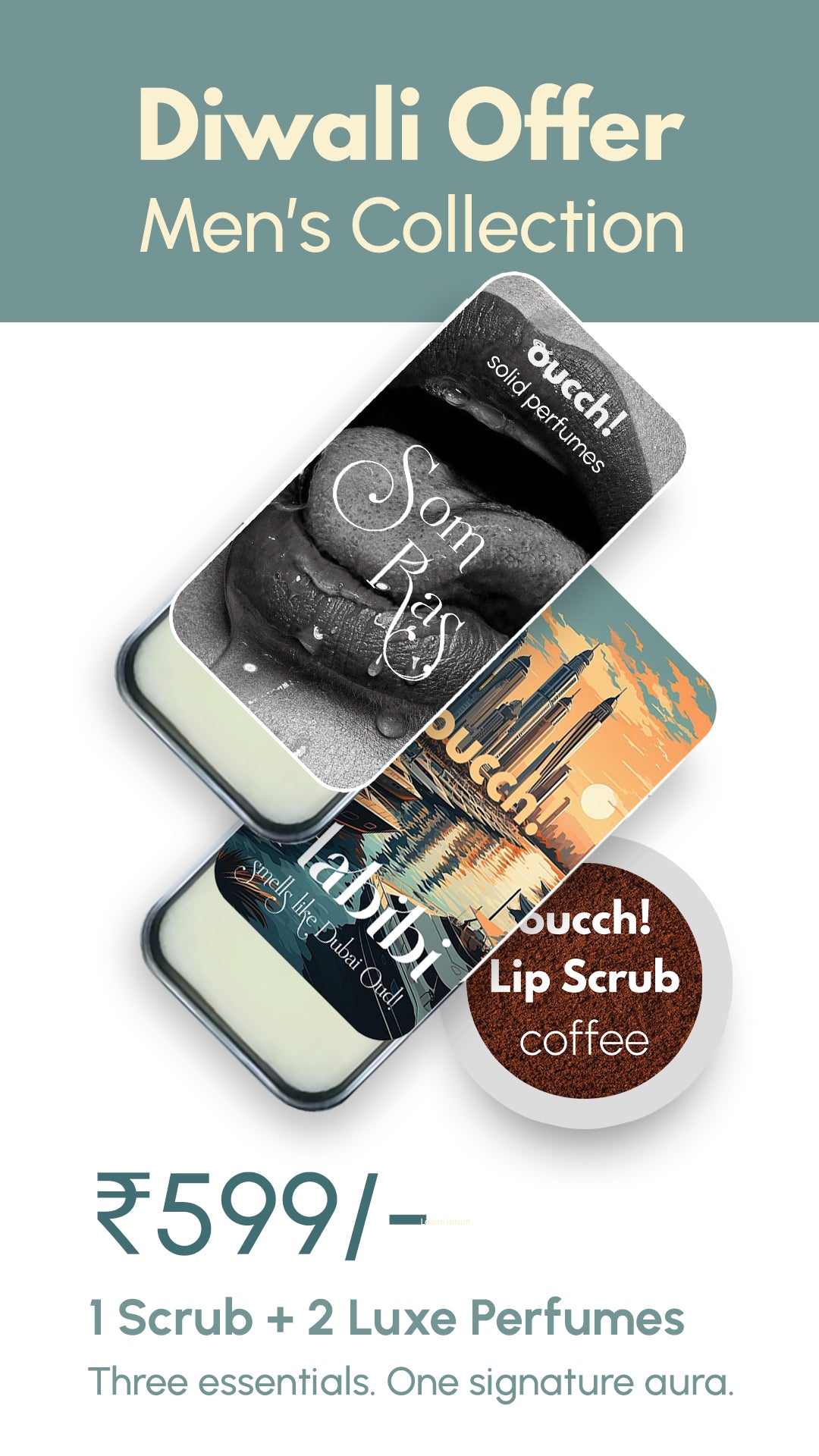 MEN SOLID PERFUMES + SCRUB DIWALI OFFER